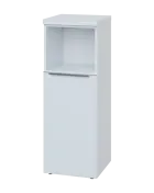 SIN 3 - 4DN kancelářská skříň, 1-dveřová/nika, levá, 1120x400x400, bílá